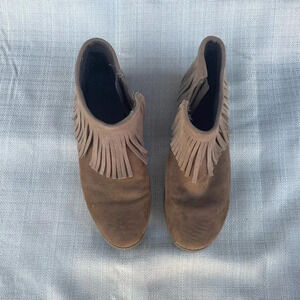Women's Fringe Ankle Booties - Sz. 8